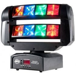 ADJ CRAZY POCKET 8 CABEZA MOVIL LED RGBA 4 LENTES DMX