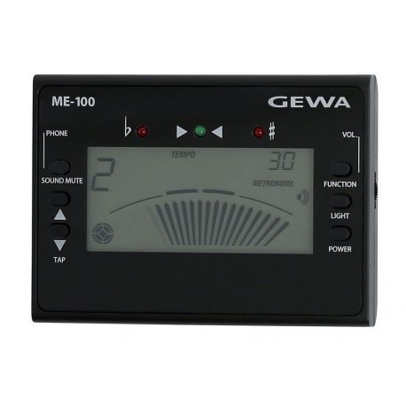 GEWA ME-100 METRONOMO DIGITAL PANTALLA LCD 30-250 BPM