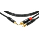 KLOTZ KY7-600 CABLE MINI JACK STEREO A 2 RCA 6 METROS PRO CABLE