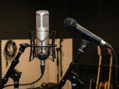 Micrófono condensador vs dinámico: comparativa