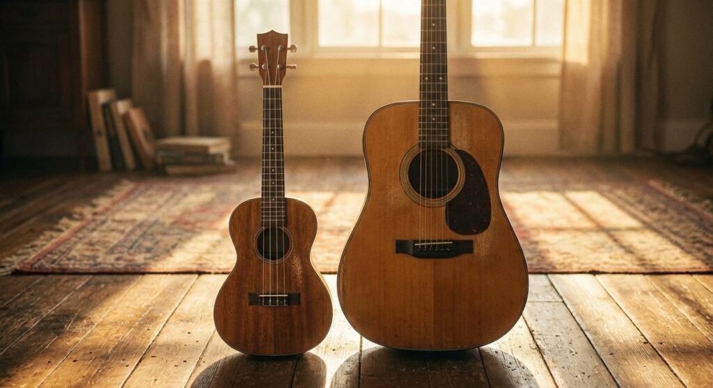 Ukelele vs guitarra: comparativa